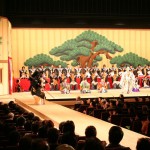 毎年恒例、小松市内の中学校が「勧進帳」を上演