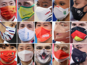 マスク五輪　デザインに工夫し各国の個性を表現