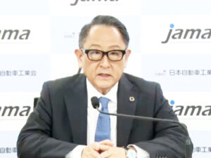 豊田章男自工会会長「全部ＥＶは間違い」