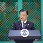 米ニューヨークでの国連総会出席後、２２日にハワイ州ホノルルを訪れた韓国の文在寅大統領（ＥＰＡ時事）