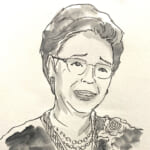 ニカラグアを訪問し、チャモロ大統領より迎接を受けられ韓鶴子女史。