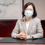 ６月４日、日本のワクチン支援に謝意を表す台湾の蔡英文総統（総統府提供・時事）