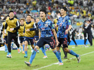 日本、７大会連続でサッカーＷ杯への切符を獲得