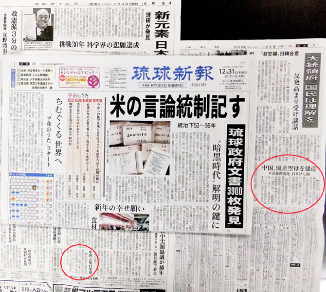 琉球人民党の肩持つ新報　50年代の武装闘争を黙殺