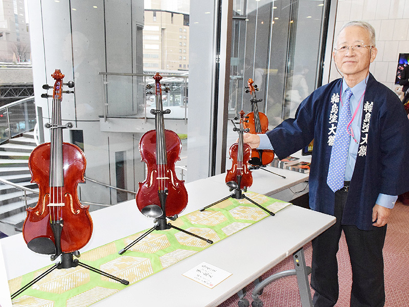 「夢ある商品を」、輪島塗バイオリンを世界へ