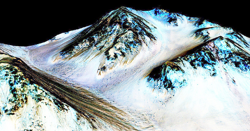 ＮＡＳＡが発表、火星に今も水の流れか